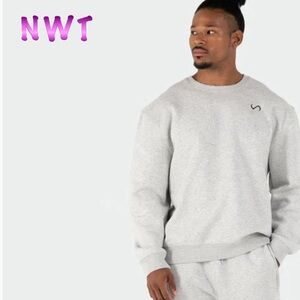 NWT- TFL Apparel Crewneck Sweatshirt Light Heather Gray Mens SM